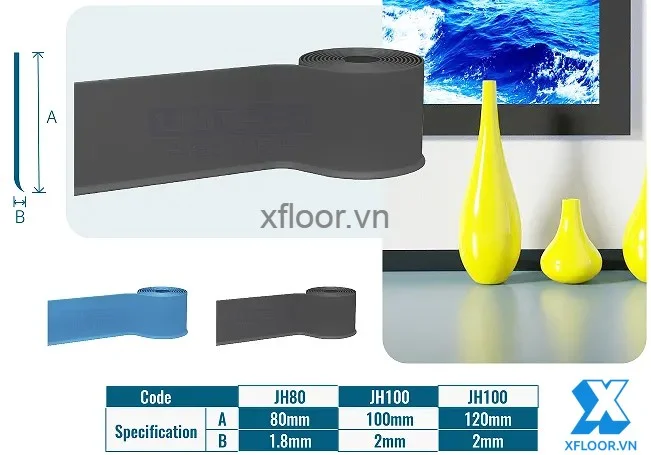 len nẹp pvc skirting
