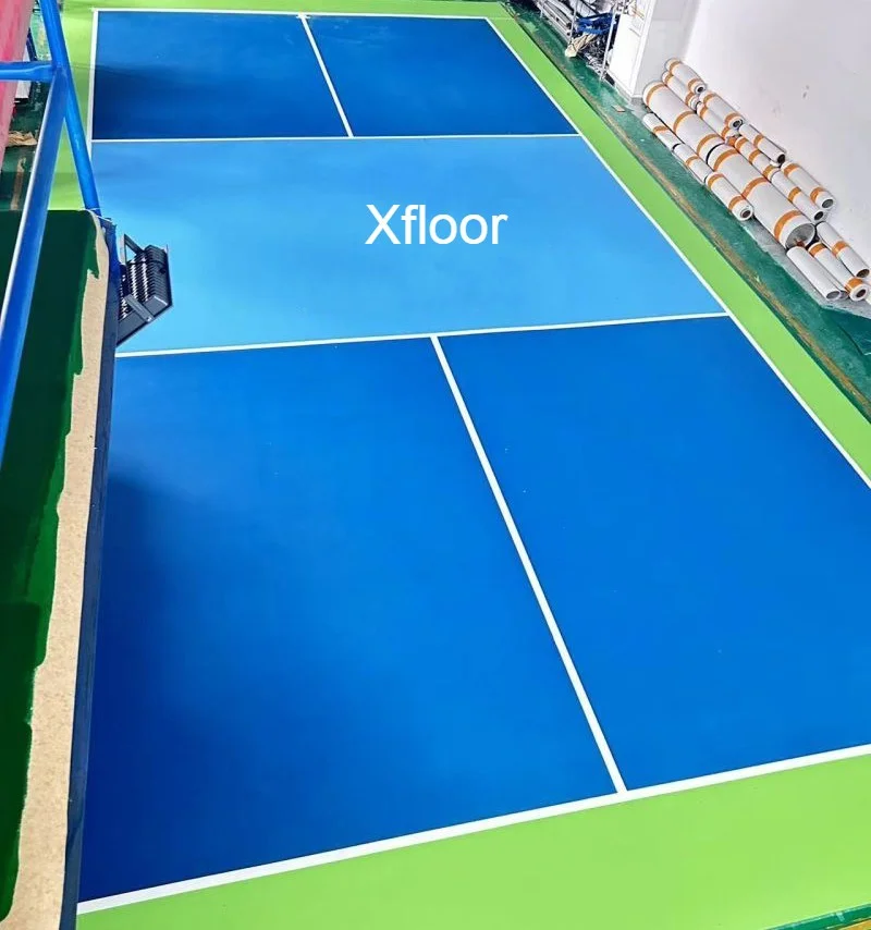 thảm pickleball xanh lá