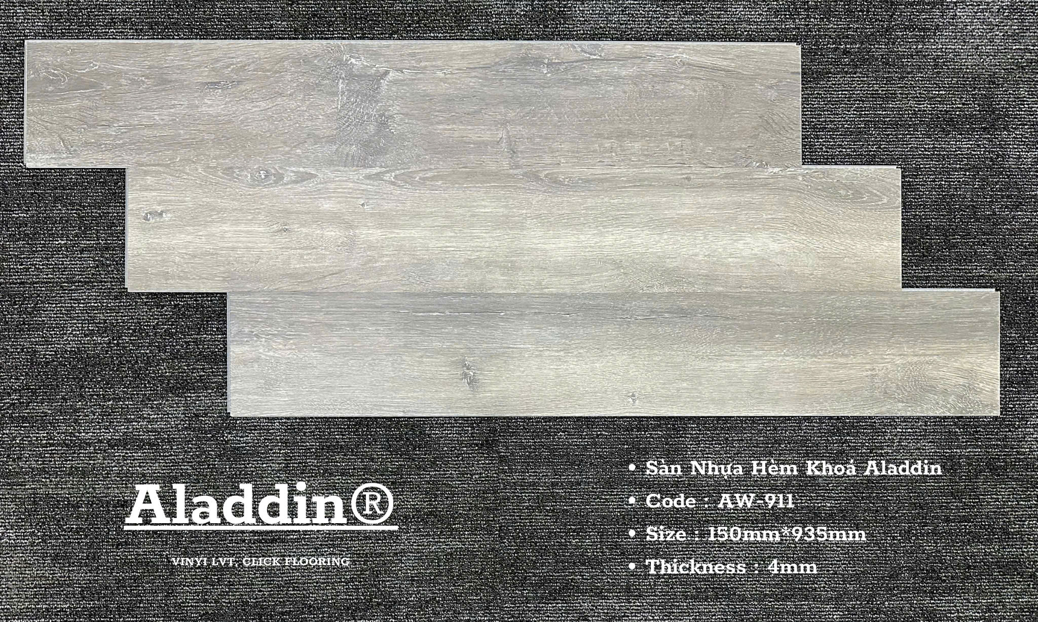 Sàn Nhựa Hèm Khóa AW911