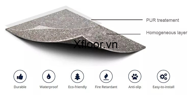 Cấu tạo sàn kháng khuẩn HOM
