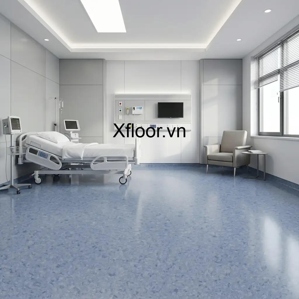 Sàn nhựa kháng khuẩn phòng bệnh nhân